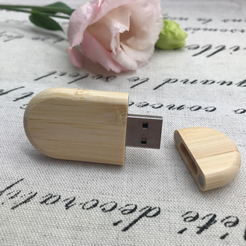 Bamboo oval Usb. Natural wood usb.  Bamboo wooden USB flash drive. Bamboo USB 3.0 Flash Drive 