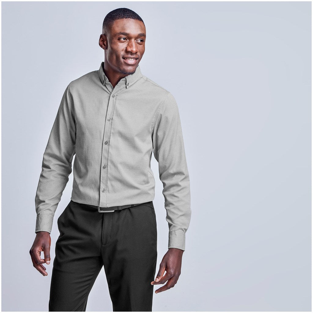 Mens Long Sleeve Nottingham Shirt - Purple