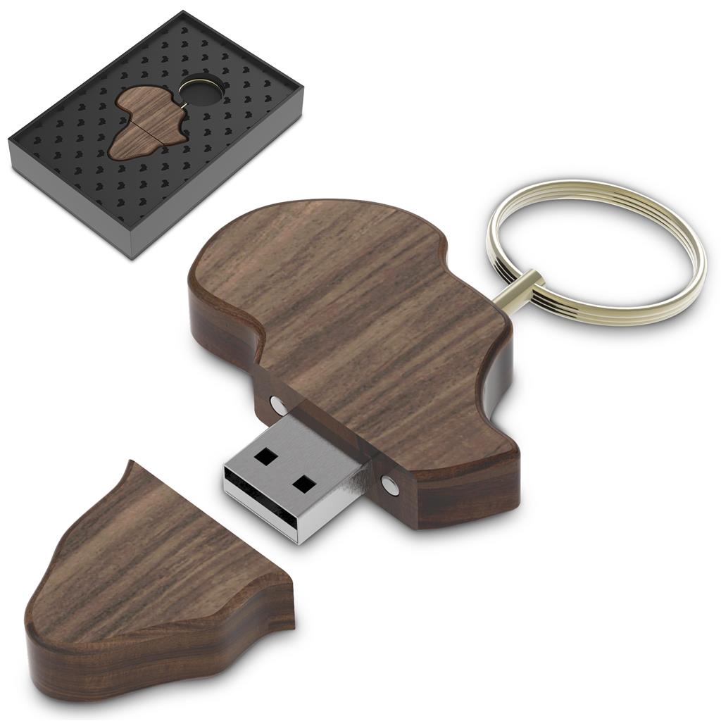 Andy Cartwright Afrique Wood Memory Stick - 16GB