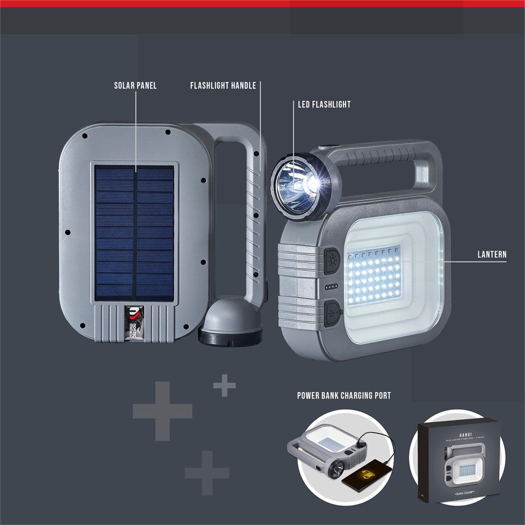 Swiss Cougar Hanoi Solar Lantern & Power Bank
