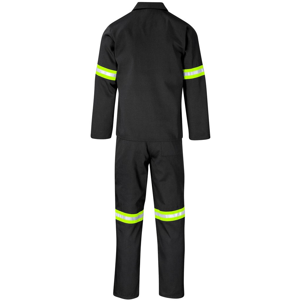 Trade Polycotton Conti Suit - Reflective Arms & Legs - Yellow Tape