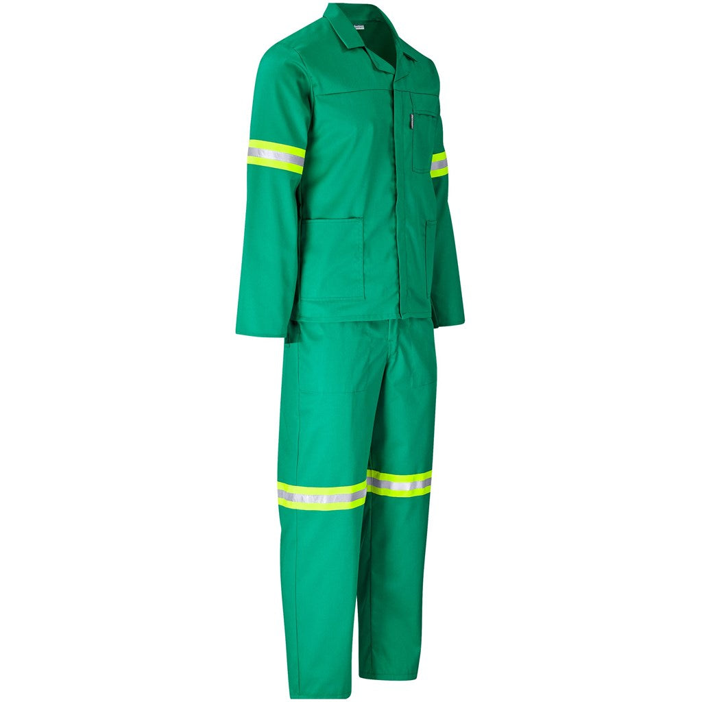 Trade Polycotton Conti Suit - Reflective Arms & Legs - Yellow Tape