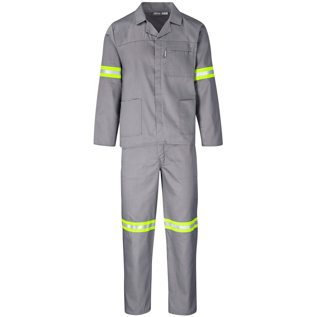 Trade Polycotton Conti Suit - Reflective Arms & Legs - Yellow Tape