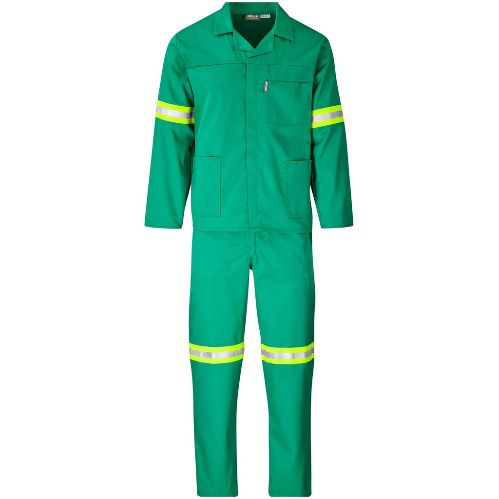 Trade Polycotton Conti Suit - Reflective Arms & Legs - Yellow Tape