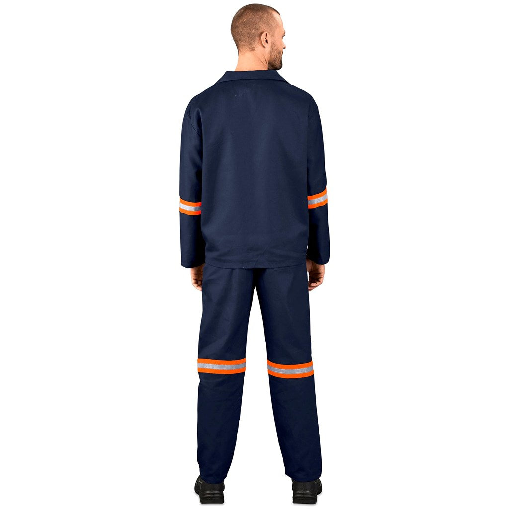 Technician 100% Cotton Conti Suit - Reflective Arms & Legs - Orange Tape