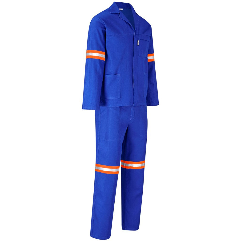 Technician 100% Cotton Conti Suit - Reflective Arms & Legs - Orange Tape