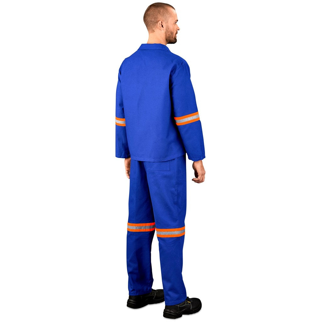 Technician 100% Cotton Conti Suit - Reflective Arms & Legs - Orange Tape