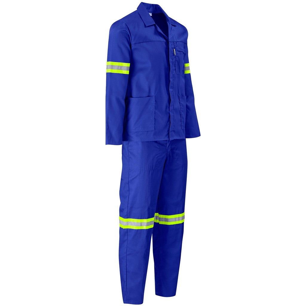 Trade Polycotton Conti Suit - Reflective Arms & Legs - Yellow Taped