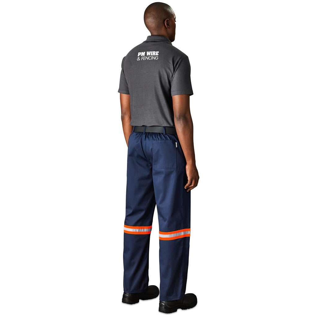 Site Premium Polycotton Pants - Reflective Legs - Orange Tape