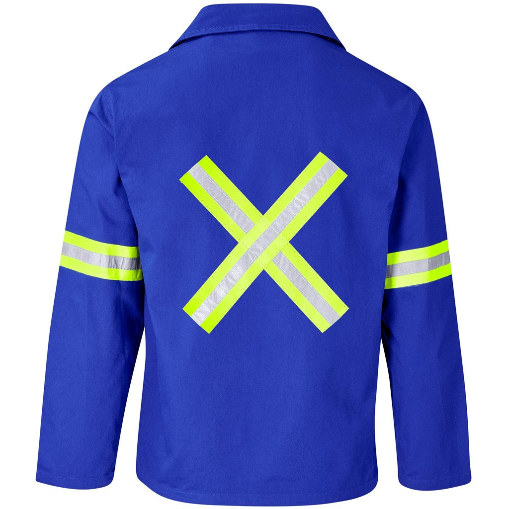 Artisan Premium 100% Cotton Jacket - Reflective Arms & Back - Yellow Tape