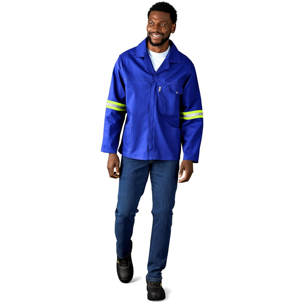 Artisan Premium 100% Cotton Jacket - Reflective Arms & Back - Yellow Tape