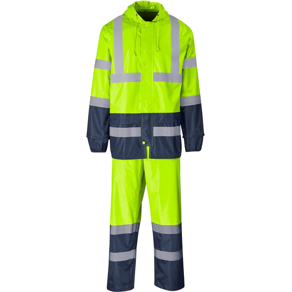 Torrent Two-Tone Hi-Viz Ref Polyester/PVC Rainsuit - Lime