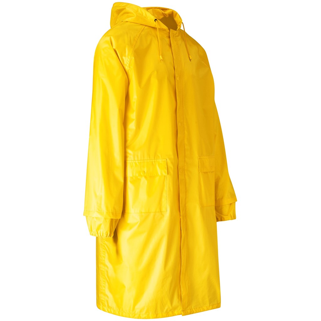 Thunder Rubberised Polyester/Pvc Raincoat - Yellow