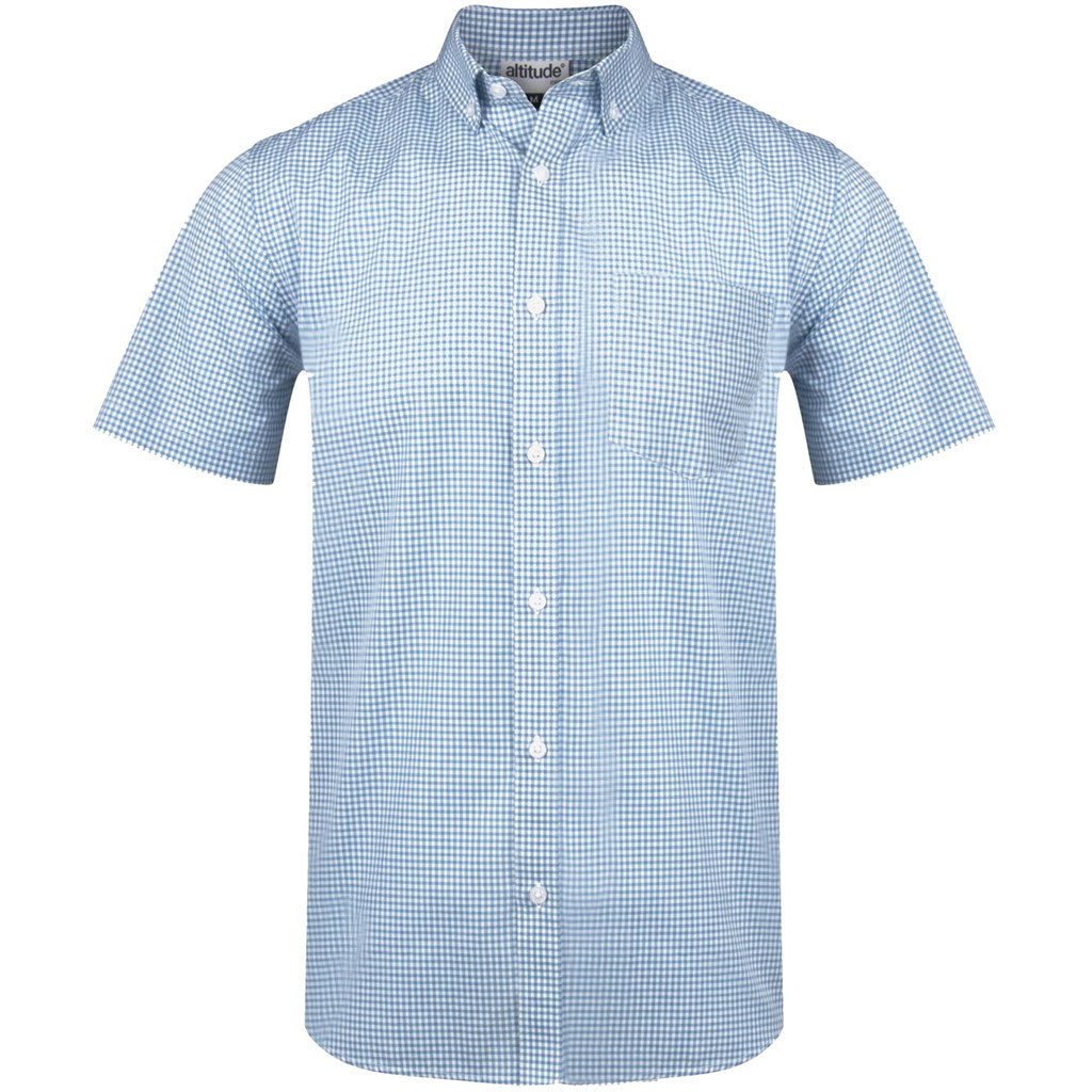 Mens Short Sleeve Edinburgh Shirt - Blue