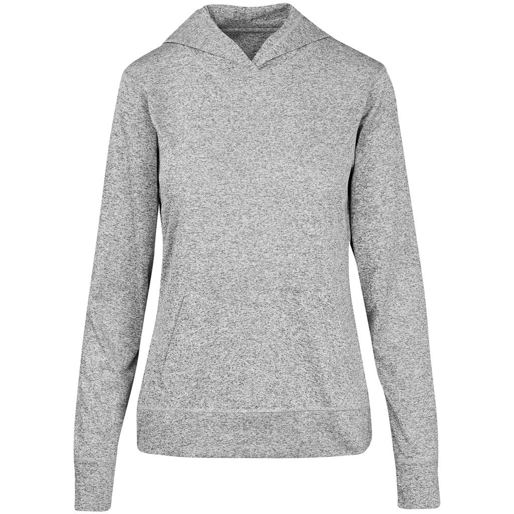 Ladies Fitness Lightweight Hooded Sweater - Red