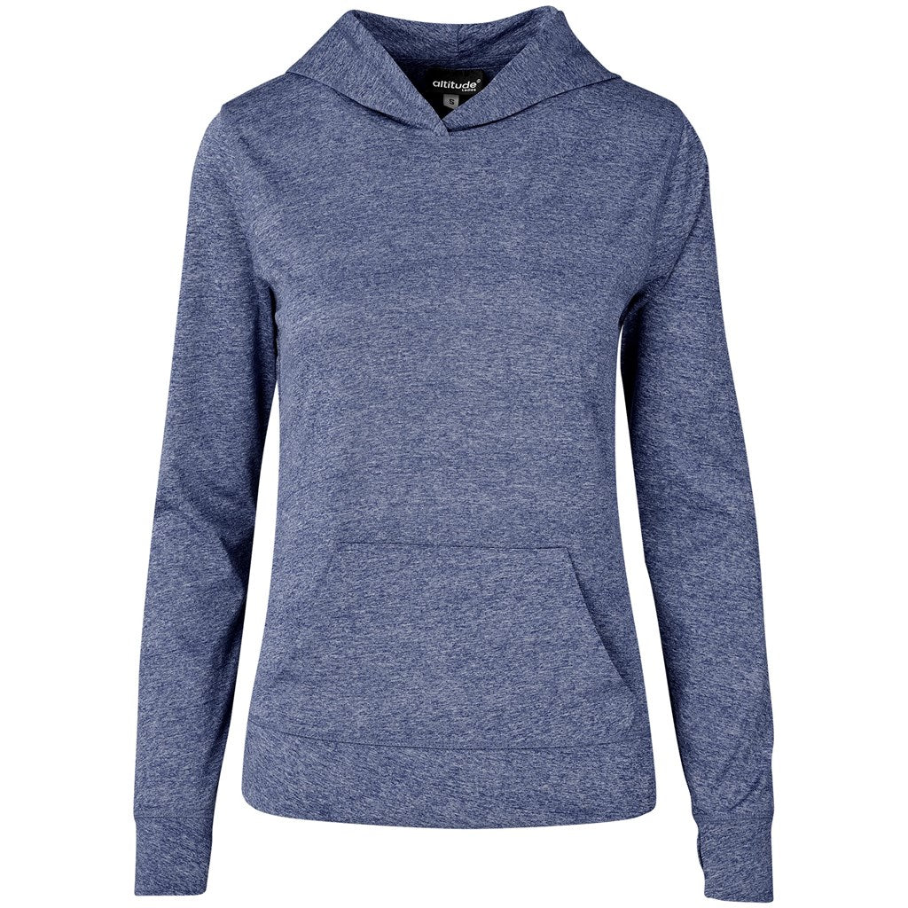 Ladies Fitness Lightweight Hooded Sweater - Red