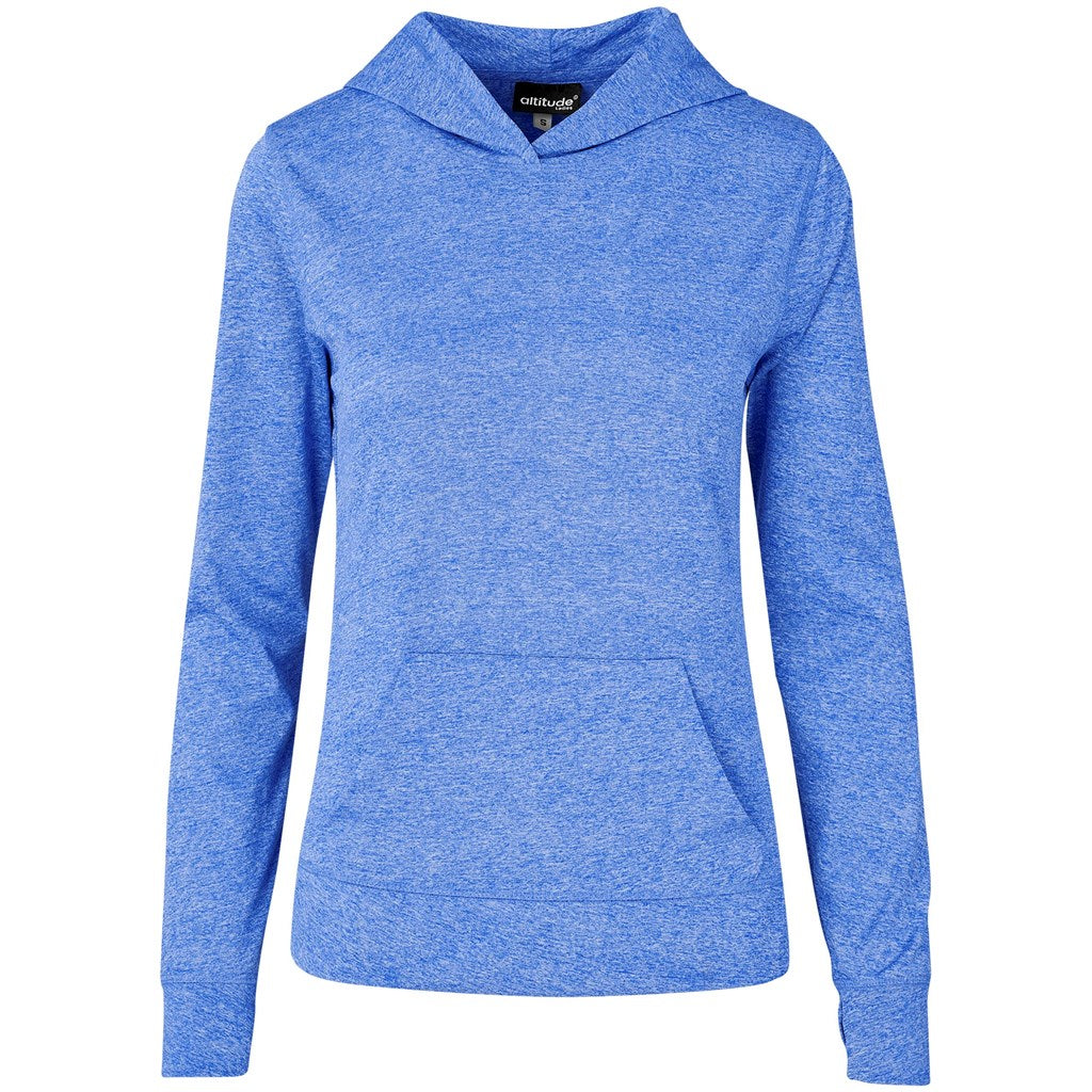 Ladies Fitness Lightweight Hooded Sweater - Red
