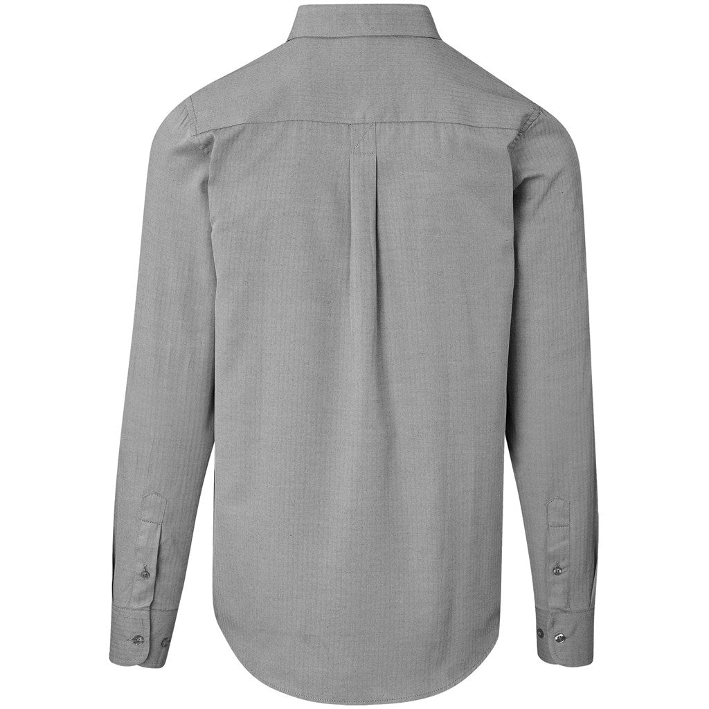 Mens Long Sleeve Nottingham Shirt - Purple
