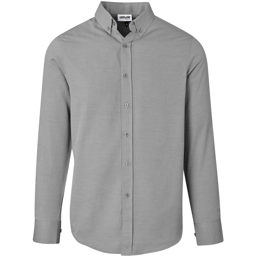 Mens Long Sleeve Nottingham Shirt - Purple