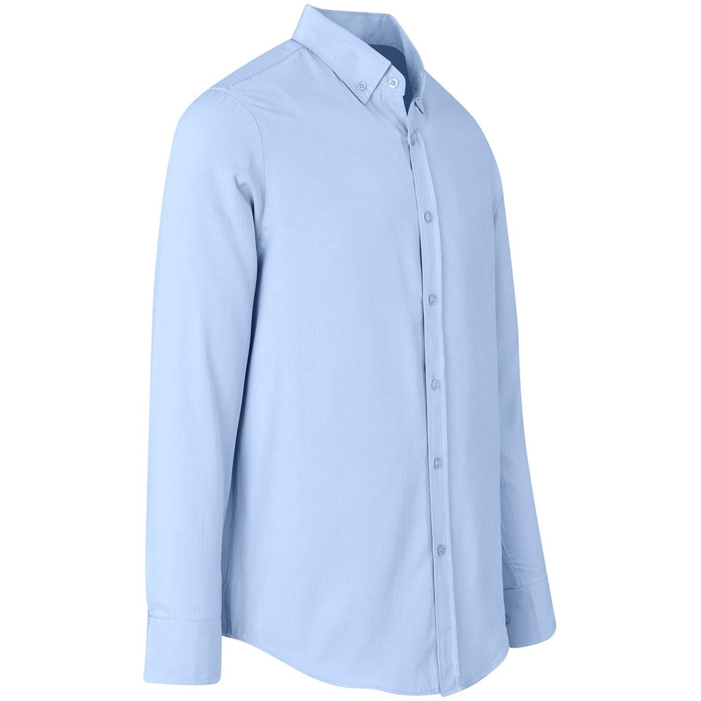 Mens Long Sleeve Nottingham Shirt - Purple