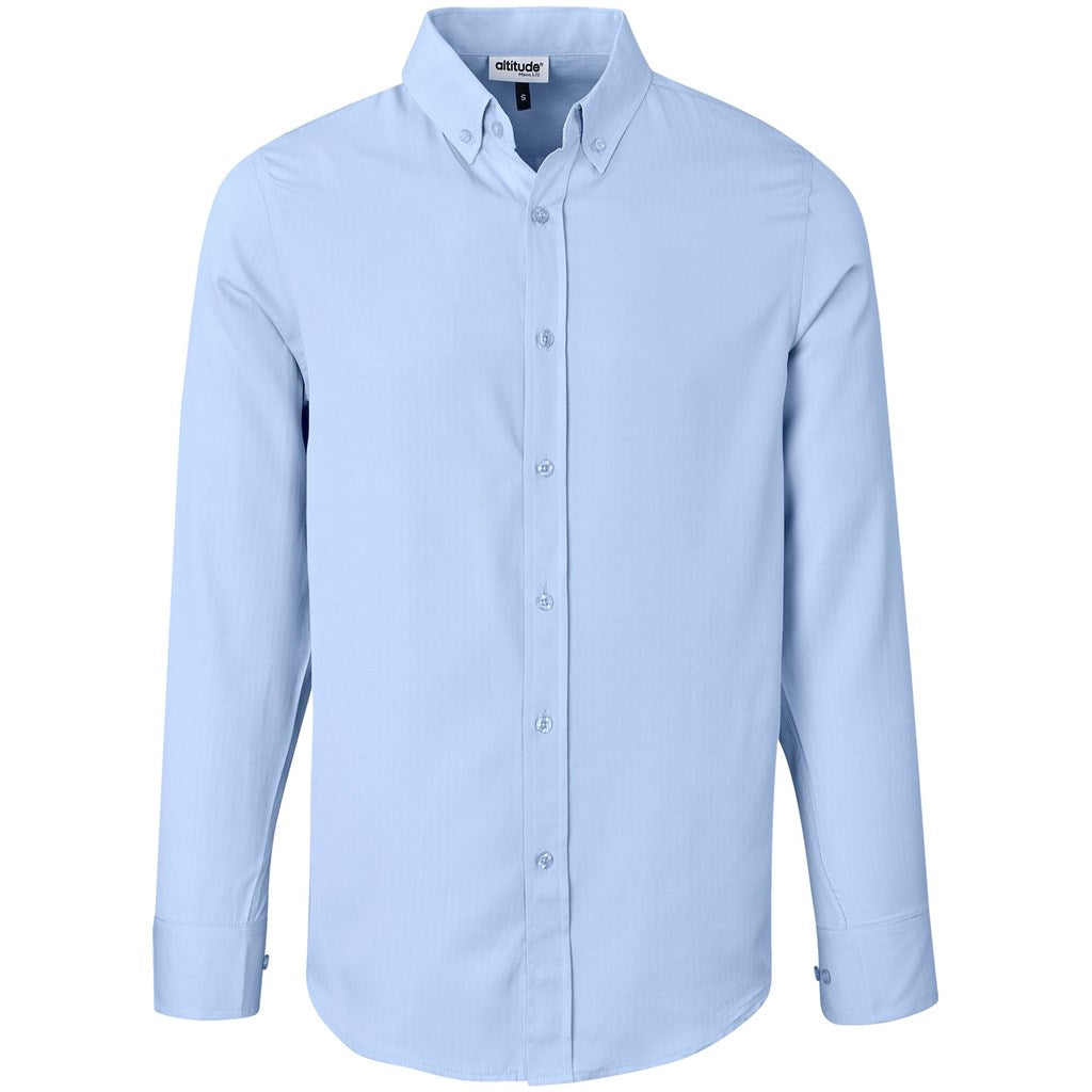 Mens Long Sleeve Nottingham Shirt - Purple