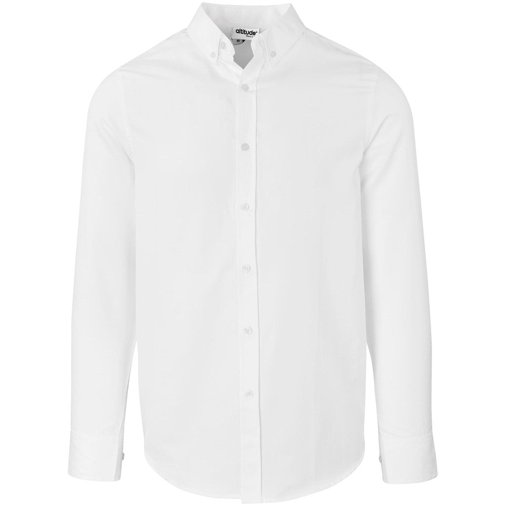 Mens Long Sleeve Nottingham Shirt - Purple