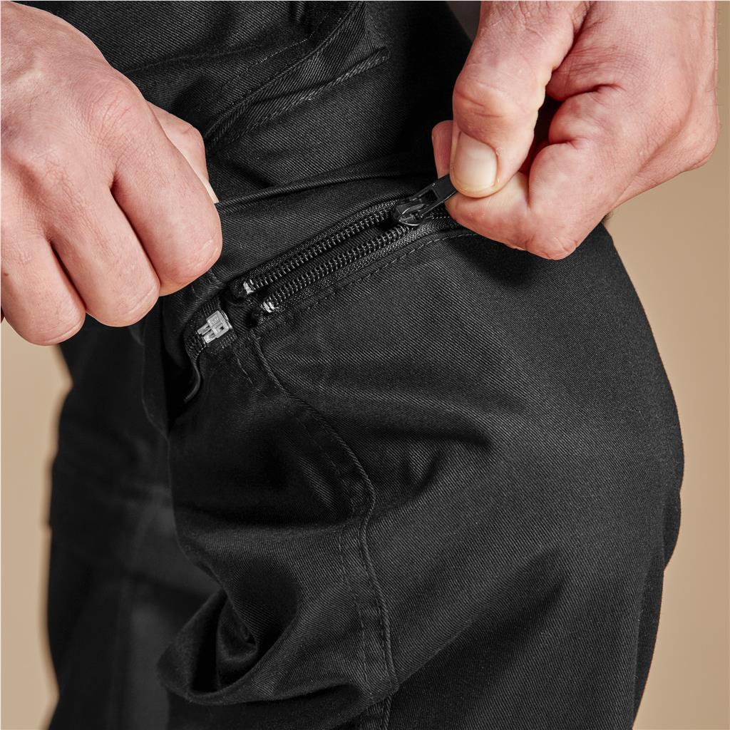 Mens Cargo Zip Off Pants - Brown