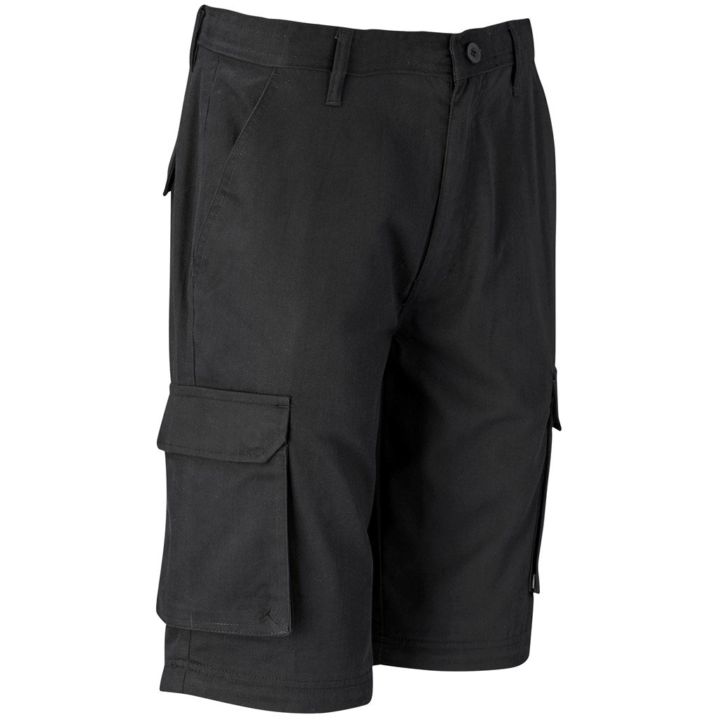 Mens Cargo Zip Off Pants - Brown