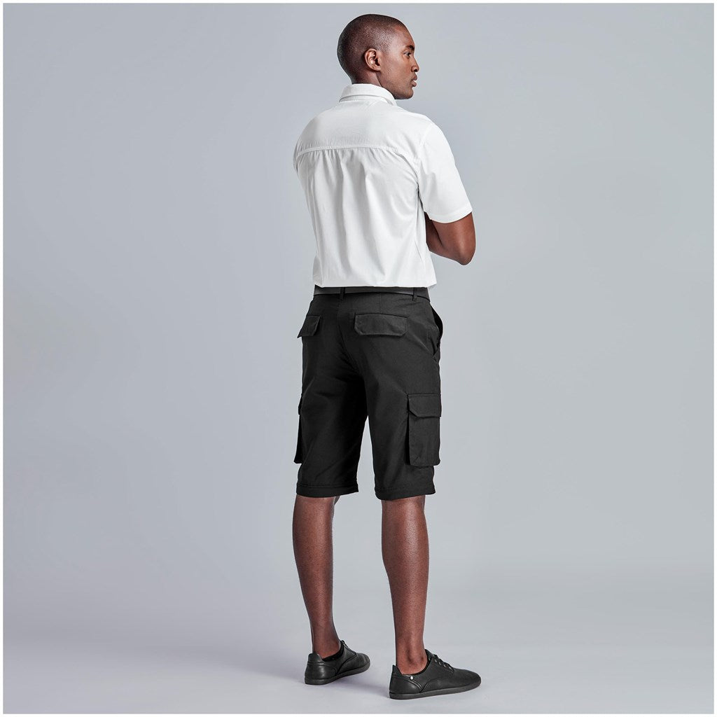 Mens Cargo Zip Off Pants - Brown