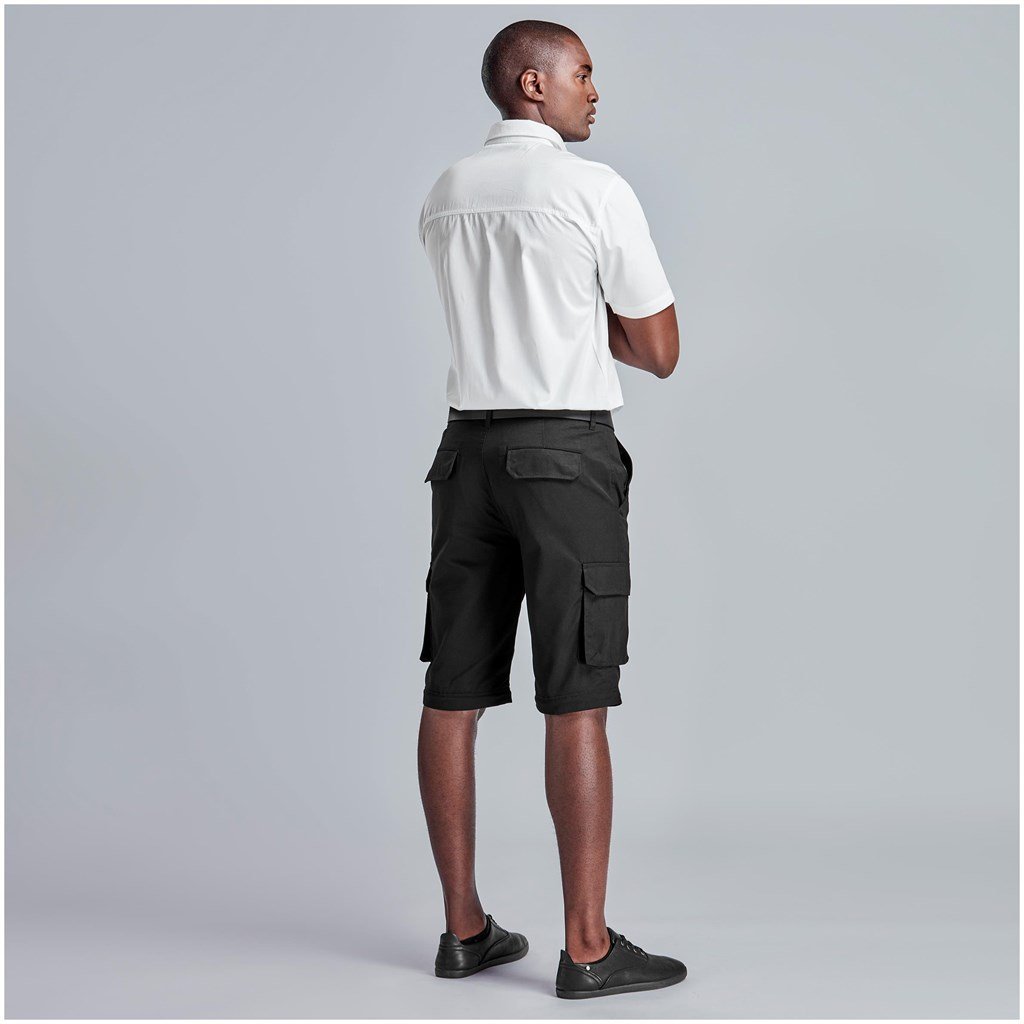 Mens Cargo Zip Off Pants - Brown