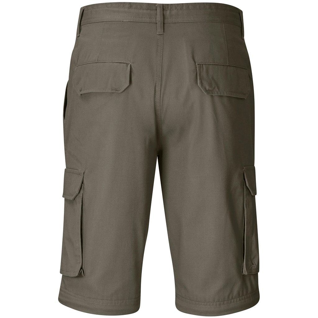 Mens Cargo Zip Off Pants - Brown