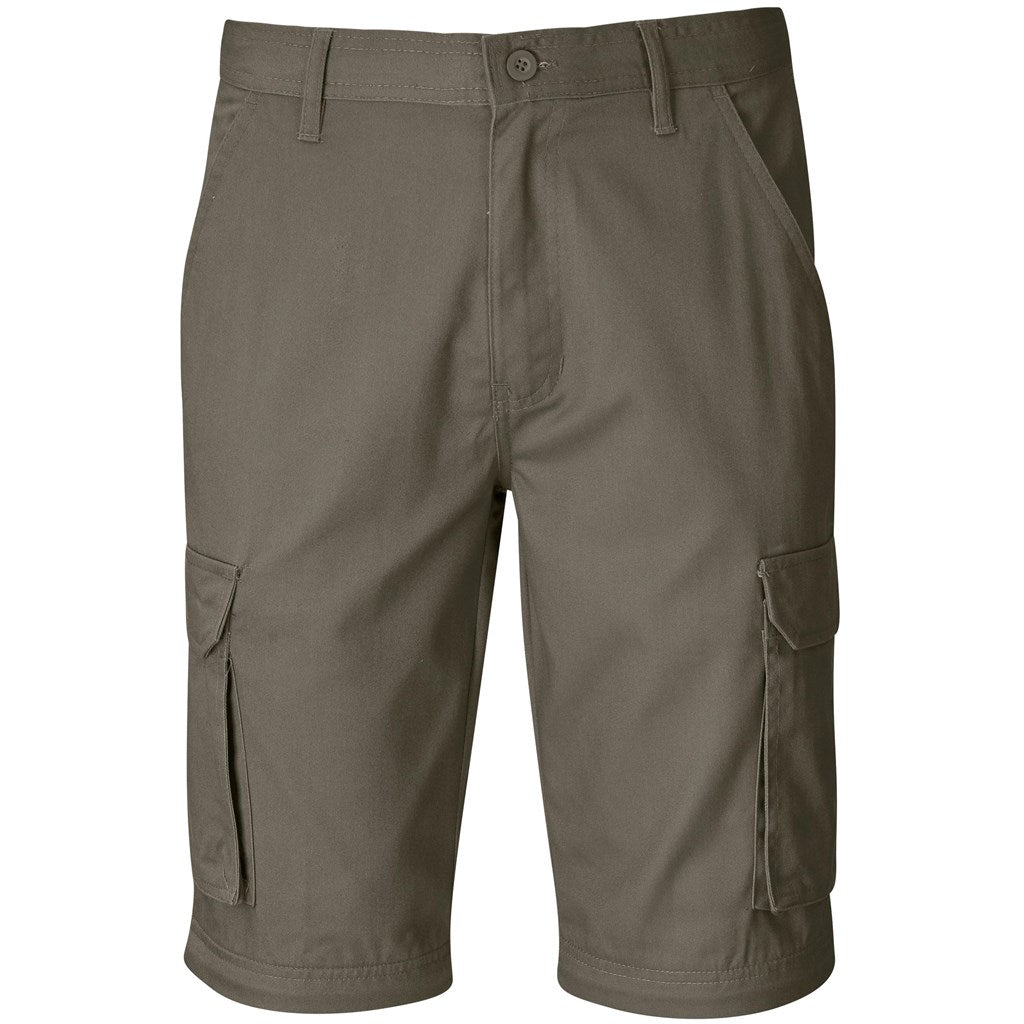 Mens Cargo Zip Off Pants - Brown