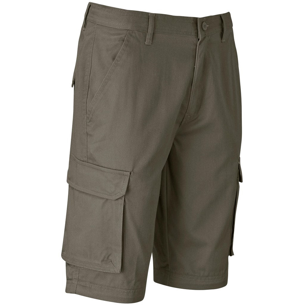 Mens Cargo Zip Off Pants - Brown