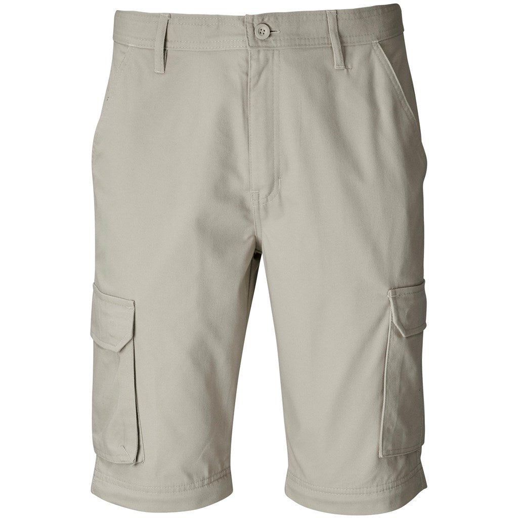 Mens Cargo Zip Off Pants - Brown