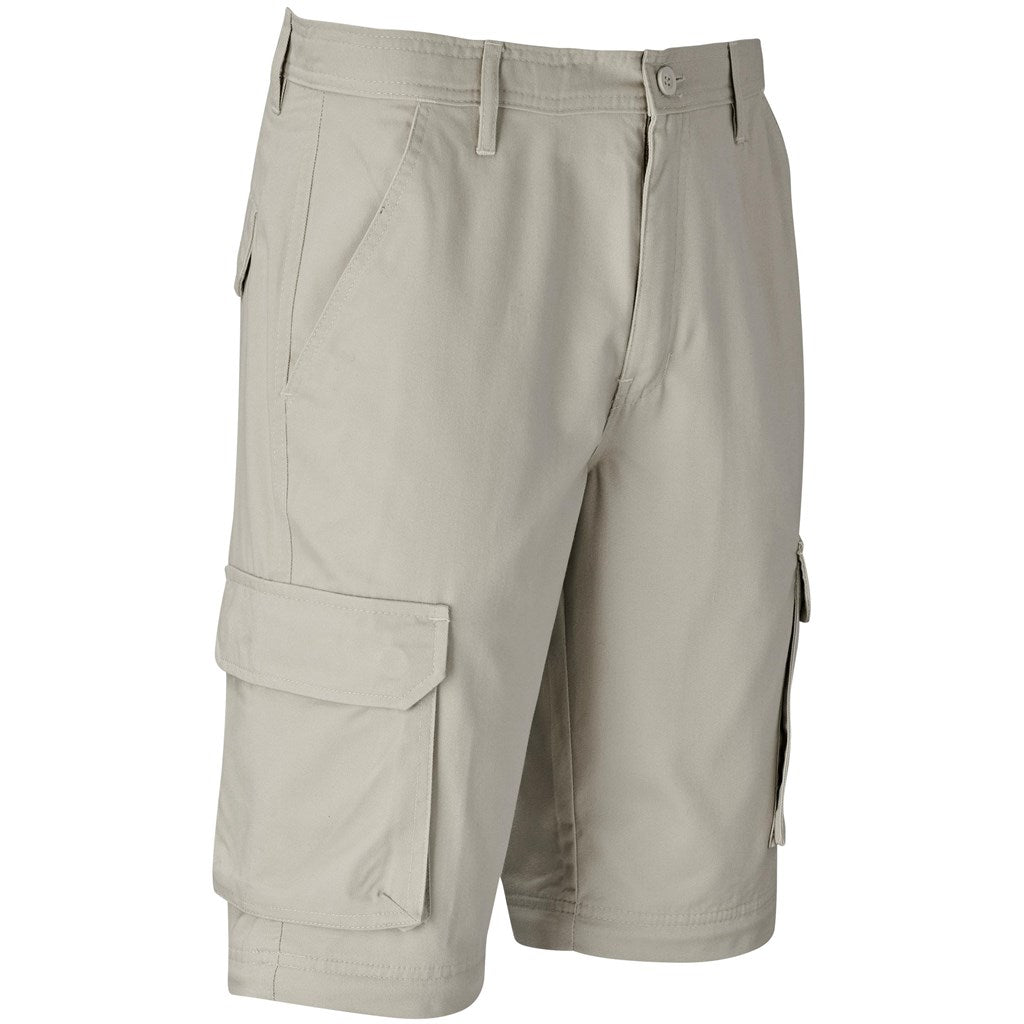 Mens Cargo Zip Off Pants - Brown