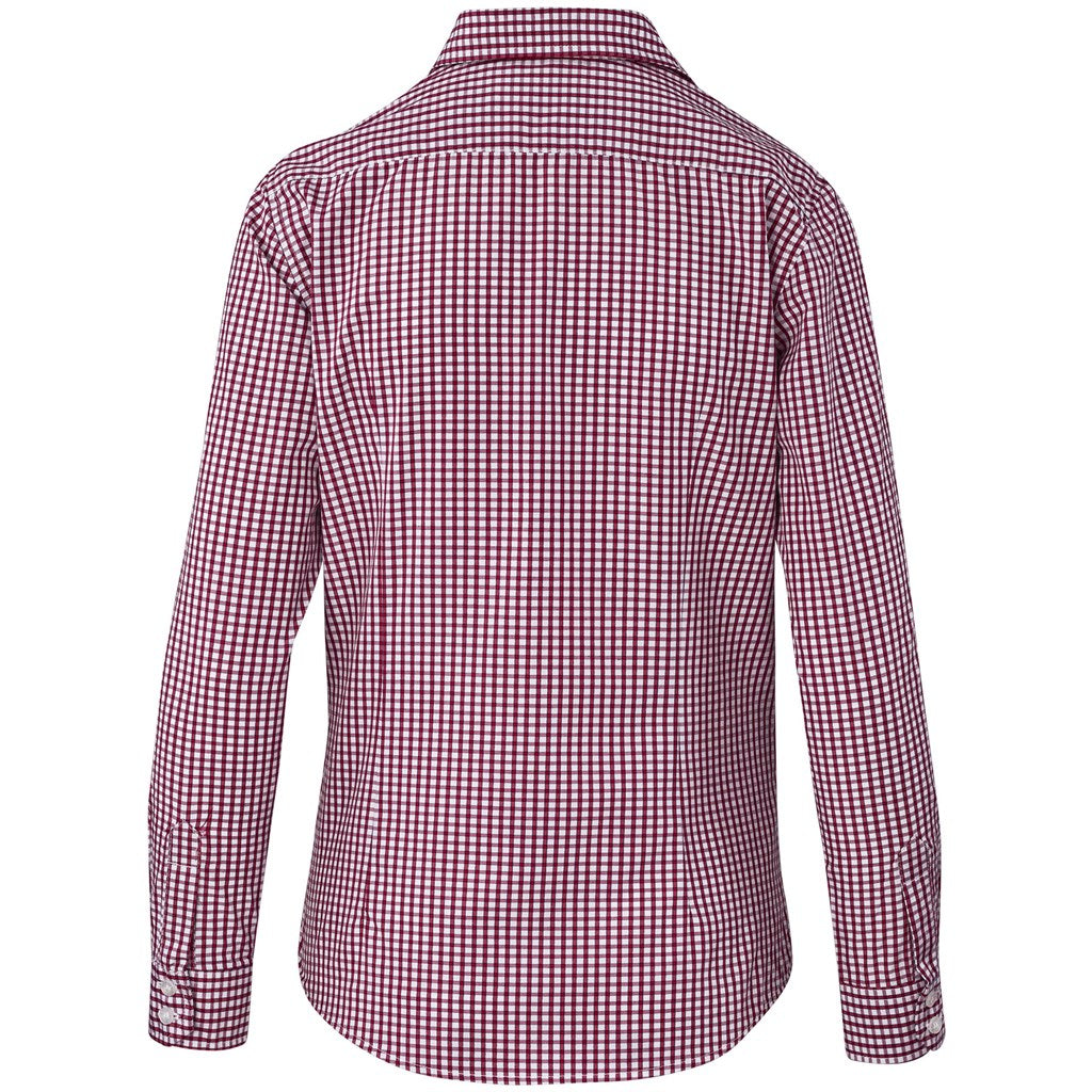 Ladies Long Sleeve Kenton Shirt - Red