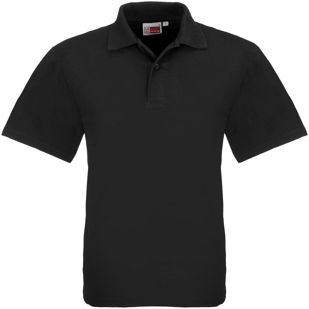 Kids Elemental Golf Shirt - Black