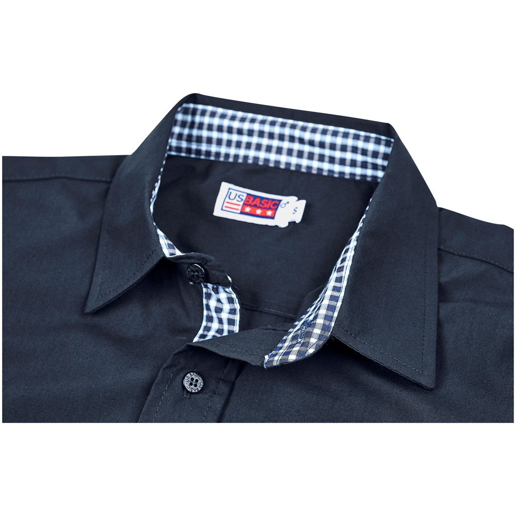 Mens Long Sleeve Warrington Shirt - Navy