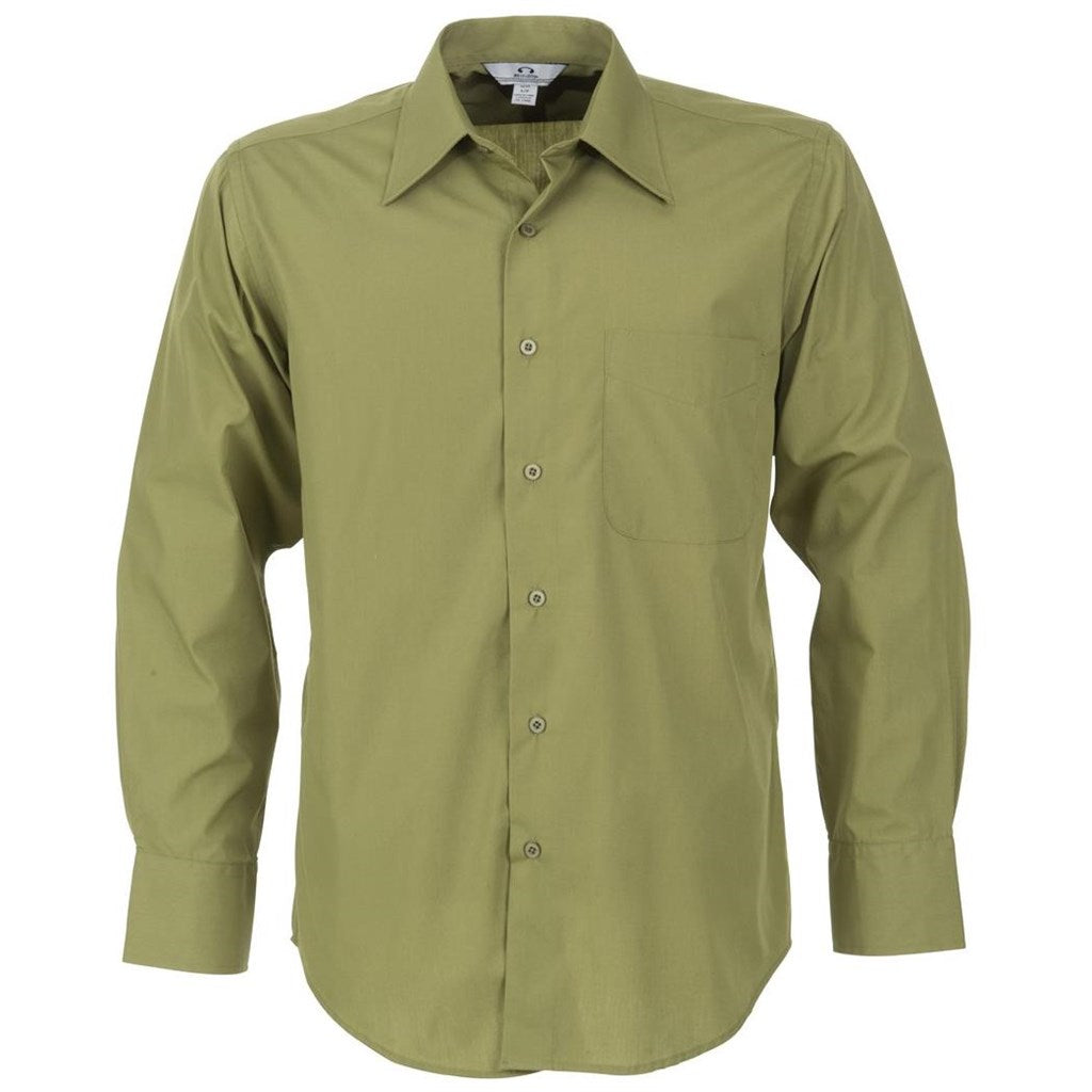 Mens Long Sleeve Metro Shirt - Green