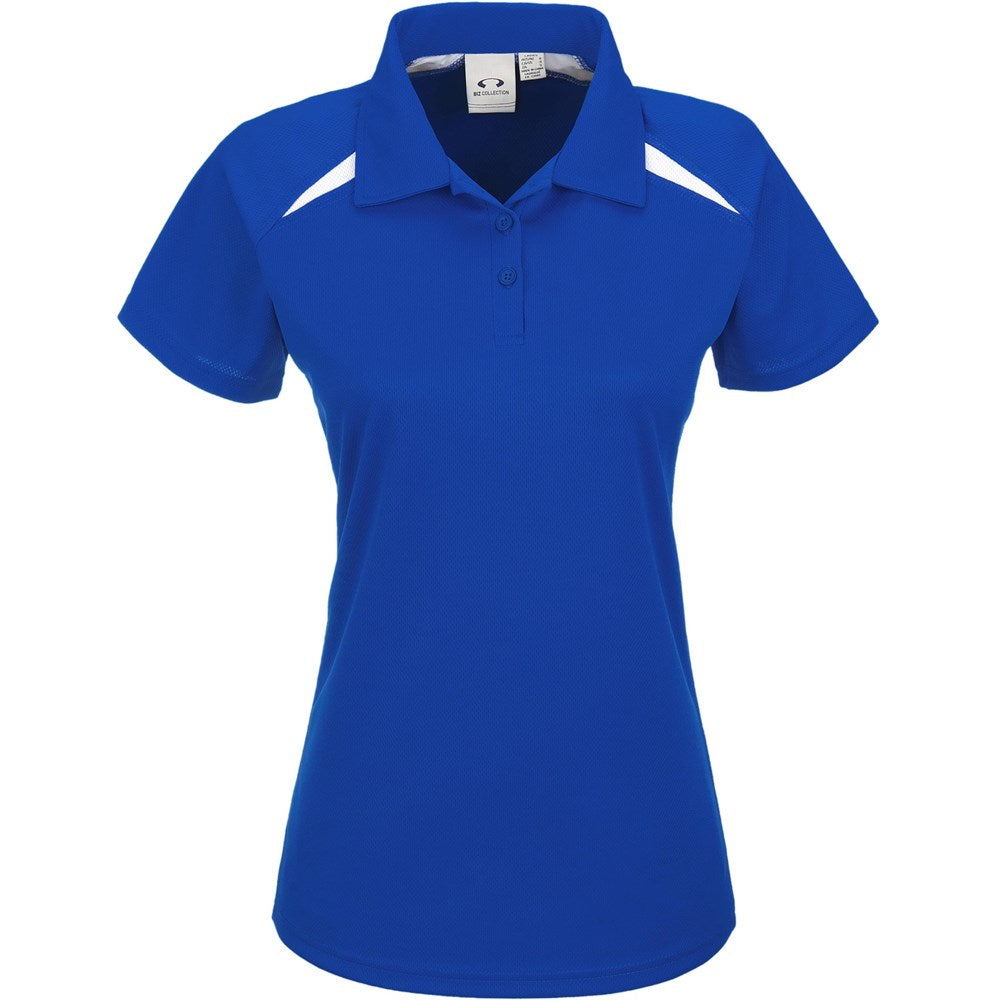 Ladies Splice Golf Shirt - Royal Blue