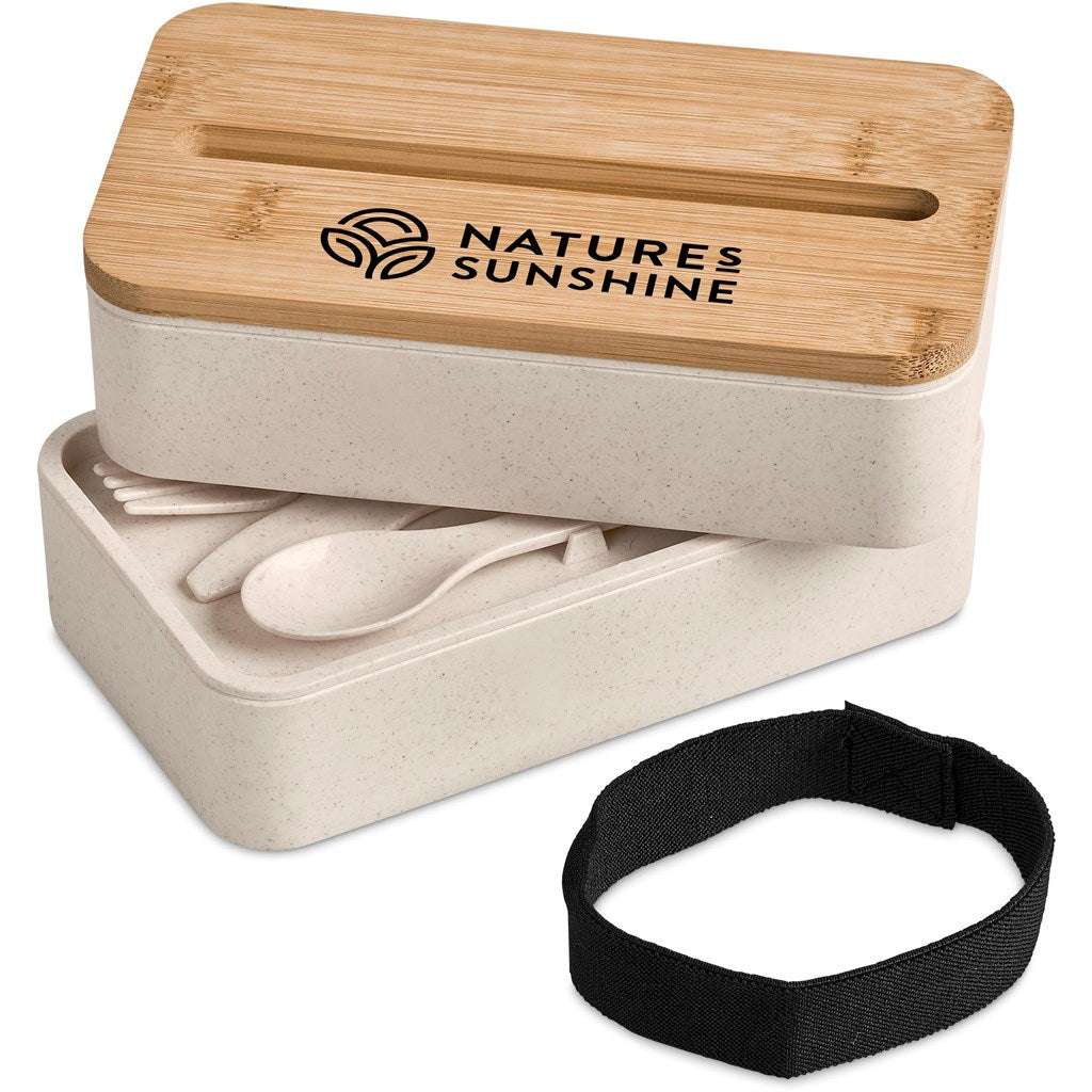 Okiyo Dura Wheat Straw Lunch Box & Phone Stand