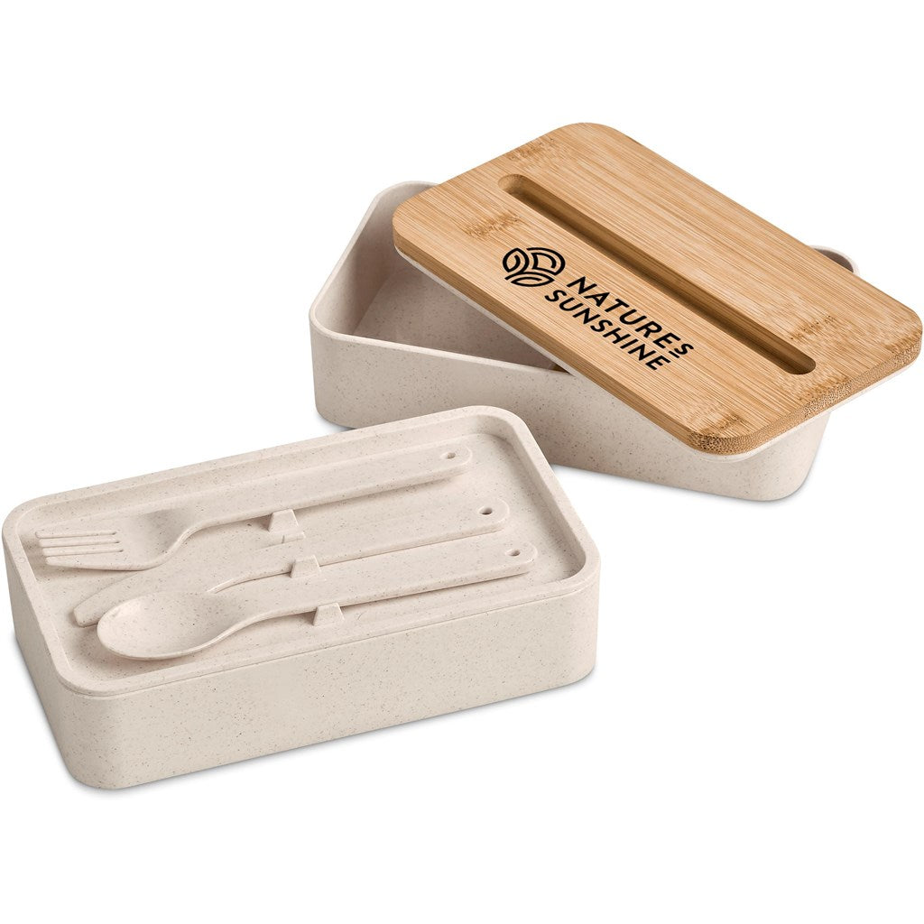 Okiyo Dura Wheat Straw Lunch Box & Phone Stand