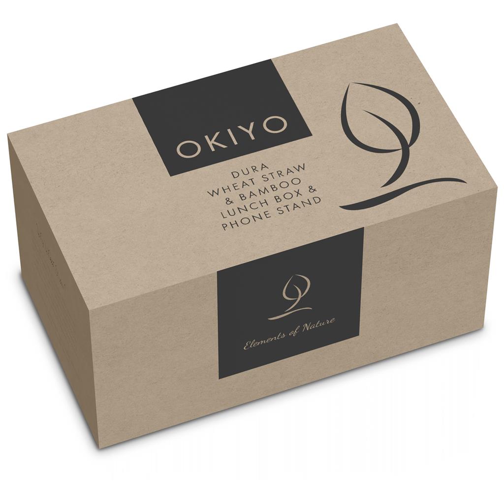 Okiyo Dura Wheat Straw Lunch Box & Phone Stand