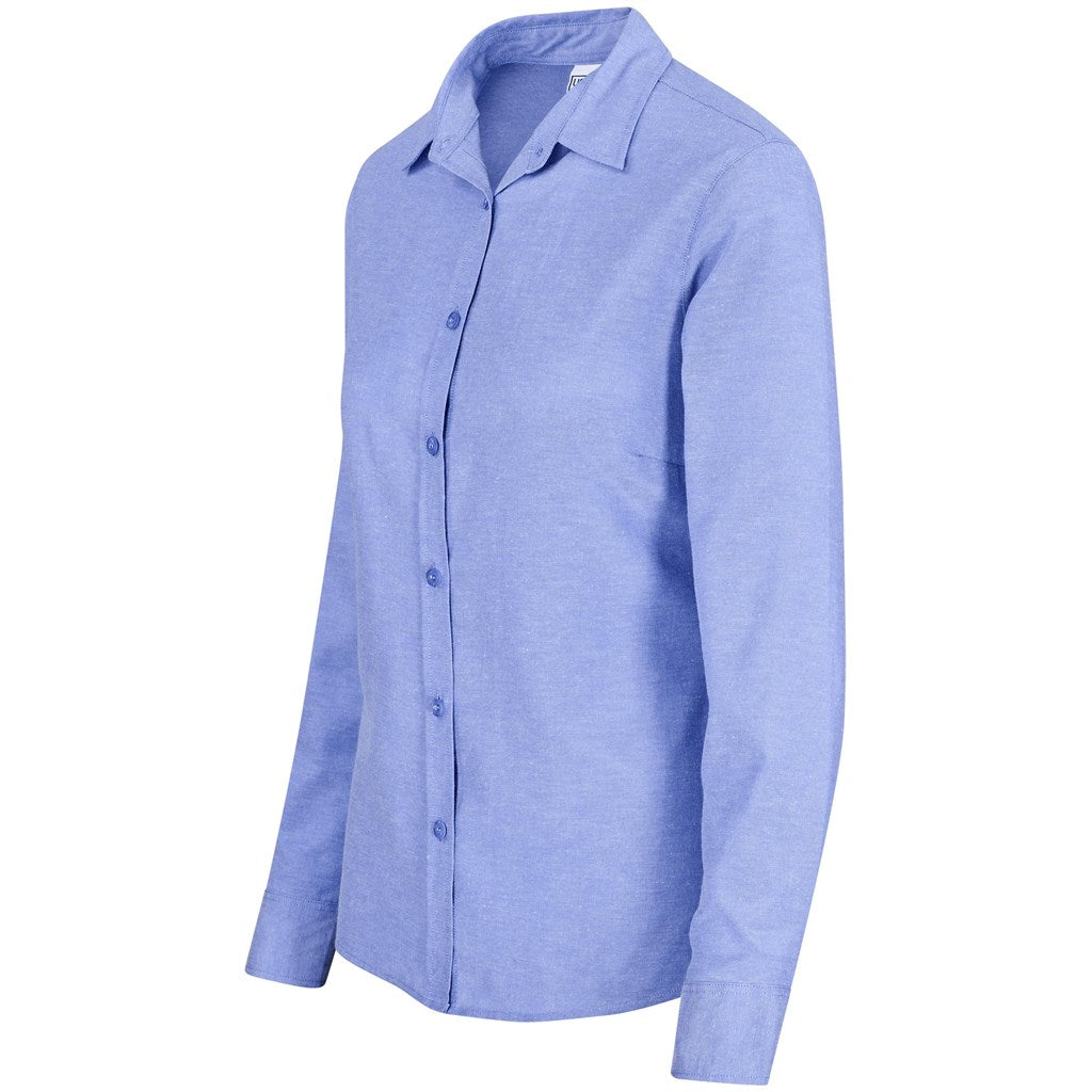 Ladies Long Sleeve Oxford Shirt