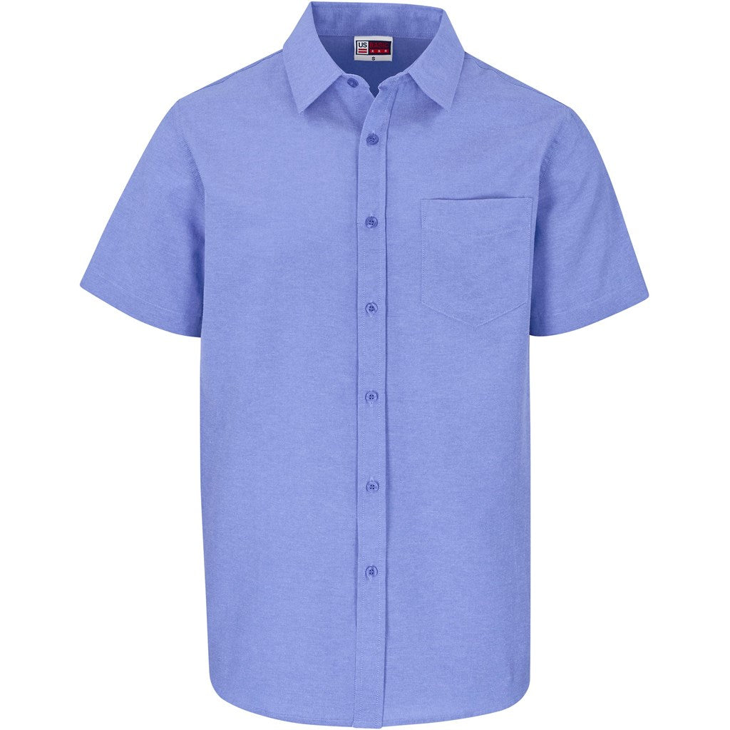 Mens Short Sleeve Oxford Shirt