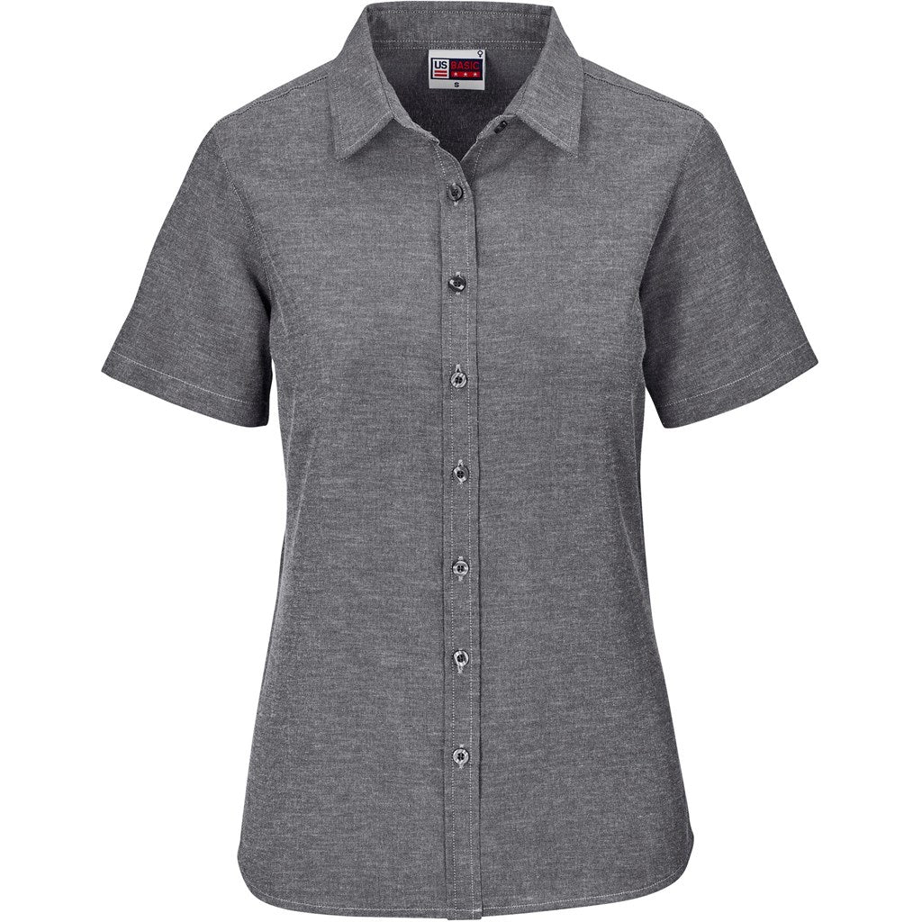 Ladies Short Sleeve Oxford Shirt