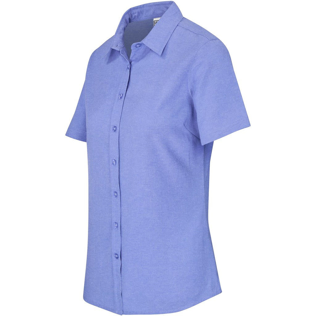 Ladies Short Sleeve Oxford Shirt