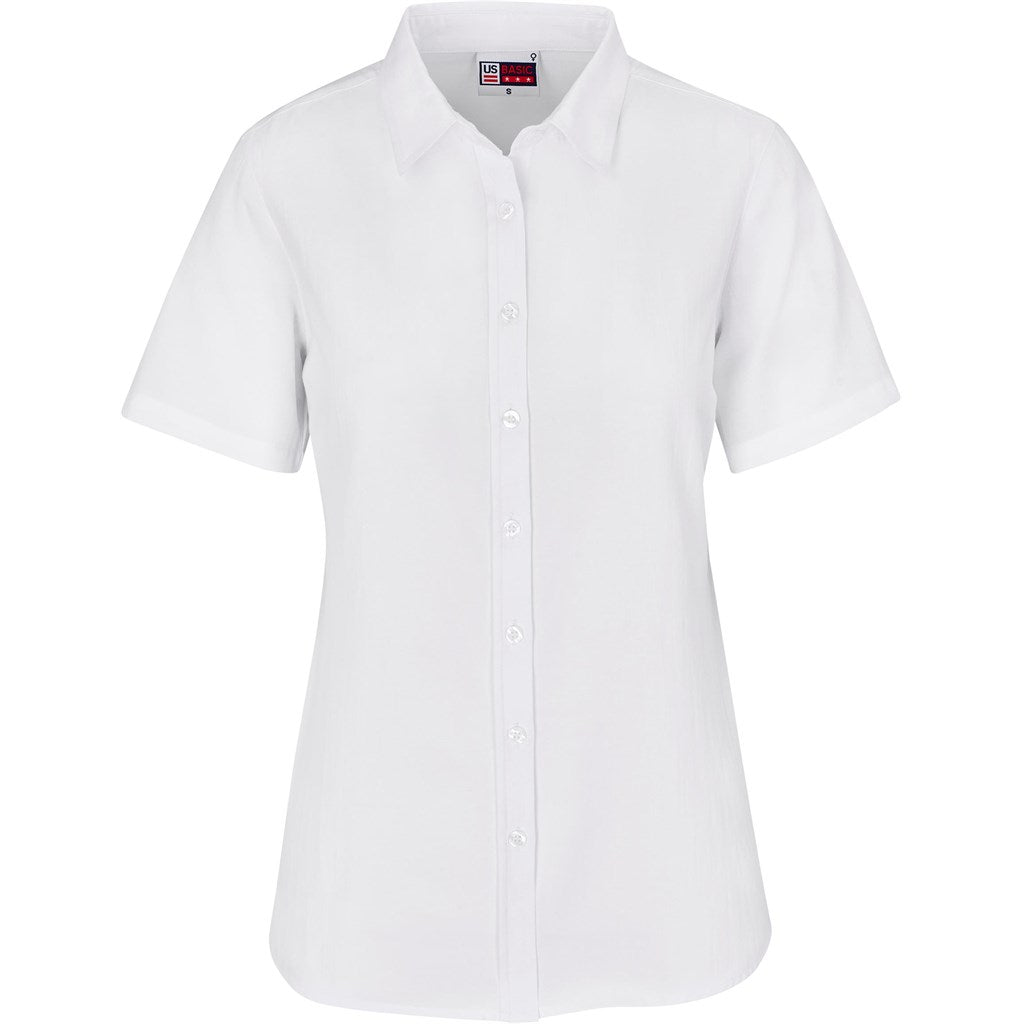 Ladies Short Sleeve Oxford Shirt