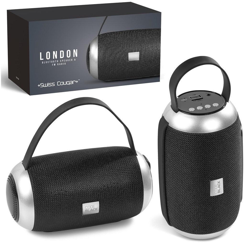 Swiss Cougar London Bluetooth Speaker & Fm Radio