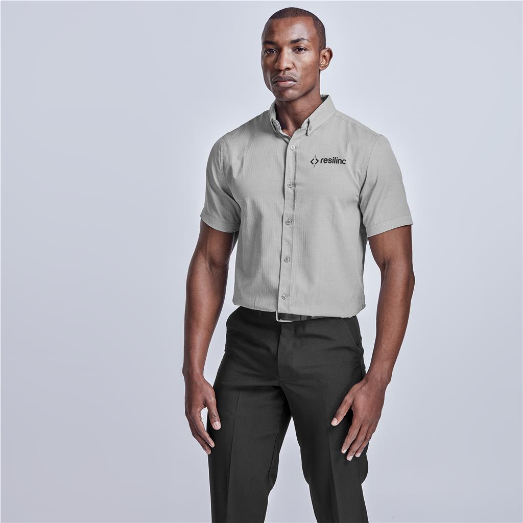 Mens Short Sleeve Nottingham Shirt - Purple